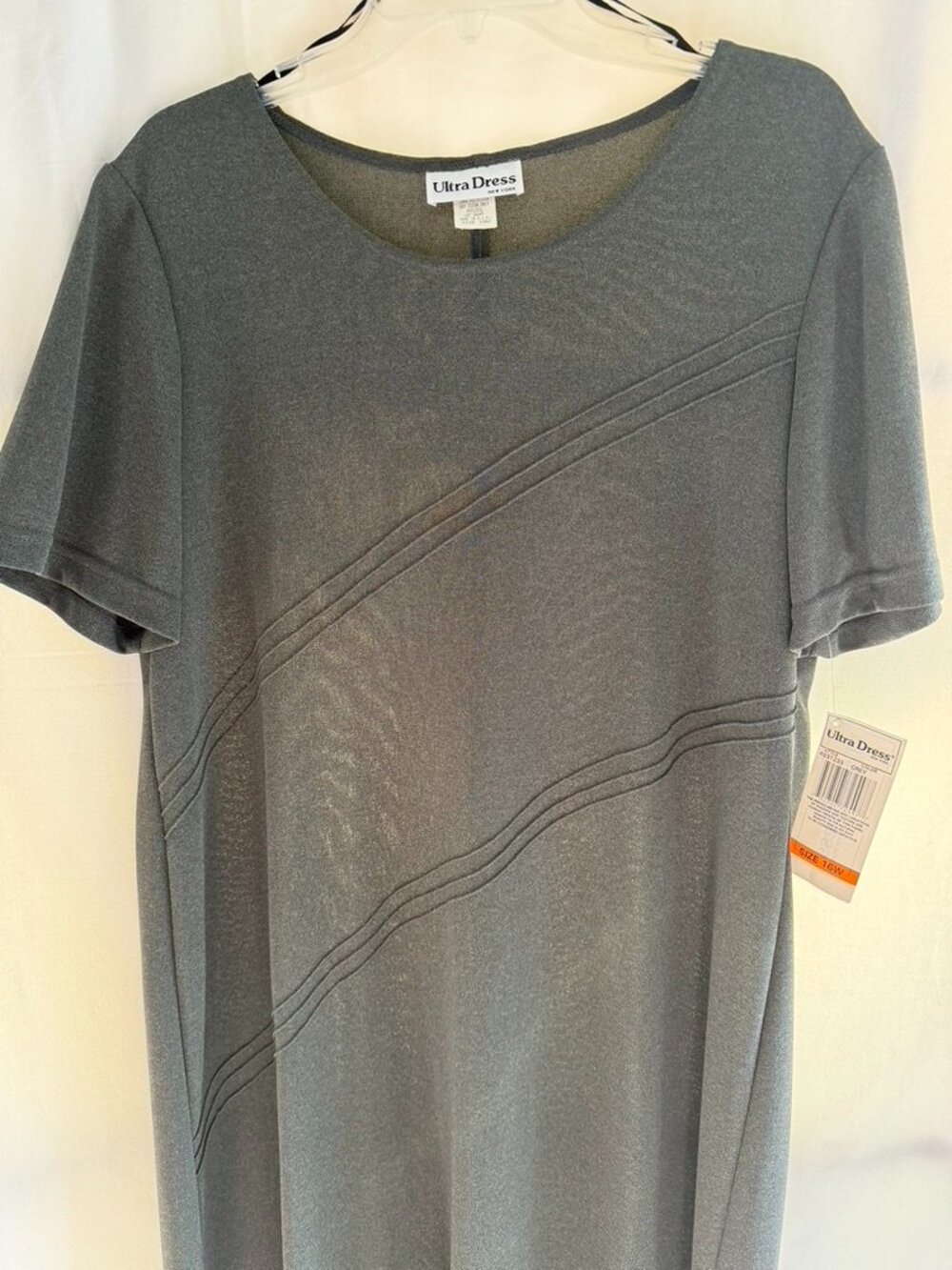 Plus Size NWT Ultra Dress New York Gray Dress – Size 16W